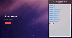 Desktop Screenshot of esedra.com